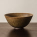 Eva Staehr Nielsen for Saxbo, Denmark, unique stoneware bowl with brown haresfur glaze H1535