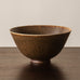 Eva Staehr Nielsen for Saxbo, Denmark, unique stoneware bowl with brown haresfur glaze H1536