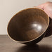 Eva Staehr Nielsen for Saxbo, Denmark, unique stoneware bowl with brown haresfur glaze H1536