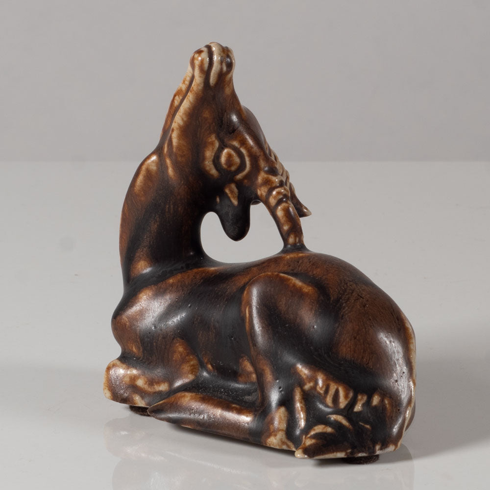 Hugo Liisberg for Saxbo, Denmark. stoneware figure of an antelope L3414