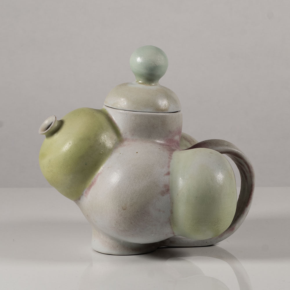 Beate Kuhn, Germany, unique stoneware teapot L3762
