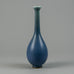 Group of three vases and a bowl with blue haresfur glaze by Berndt Friberg for Gustavsberg, Sweden