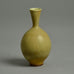 Group of three vases with yellow and beige haresfur glaze by Berndt Friberg for Gustavsberg, Sweden