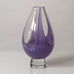 Vicke Lindstrand for Kosta, Sweden Purple glass footed vase N2103