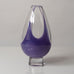 Vicke Lindstrand for Kosta, Sweden, purple glass footed vase N2076