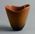 Three reddish brown vases by Carl Harry Stålhane for Rörstrand, Sweden