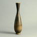 Group of three vases with  brown haresfur glaze by Berndt Friberg for Gustavsberg, Sweden