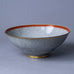 Thorkild Olsen for Royal Copenhagen, bowl with orange and gray crackle glaze N7473