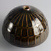 Karl Scheid, own studio, sculptural vessel with tenmoku glaze G9094