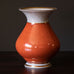 Thorkild Olsen for Royal Copenhagen, vase with orange and gray crackle glaze H1240