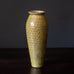 Berndt Friberg for Gustavsberg patterned vase with yellow haresfur glaze H1268