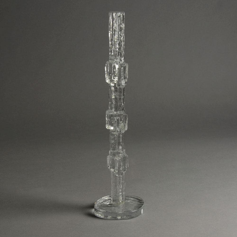 Edvin Ohrstrom Lindshammar glass obelisk for sale 