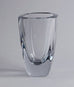 Clear glass square vase by Strombergshyttan N7308