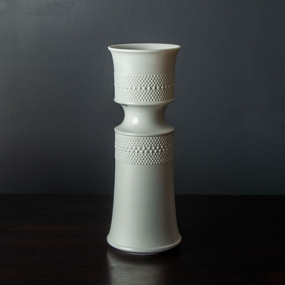 Tapio Wirkkala for Rosenthal porcelain vase with matte white glaze H1258 -  Freeforms