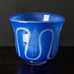 Edward Hald for Orrefors"Graal" footed bowl in blue and milky glass H1164