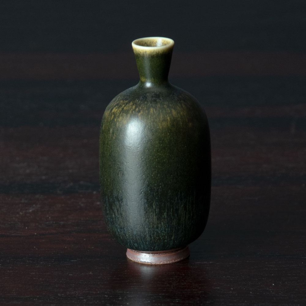Berndt Friberg for Gustavsberg, Sweden, vase with brown glaze H1235