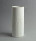 White porcelain cylindrical vase by Tapio Wirkkala for Rosenthal