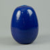 Erich and Ingrid Triller for Tobo, large oval vase with glossy cobalt blue glaze H1310