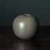 Erich and Ingrid Triller for Tobo, round stoneware vase with gray glaze G9470