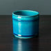 Nils Kähler for Herman A. Kähler Keramik cylindrical vase with turquoise glaze H1328