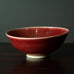 Gerry Williams, US, unique stoneware bowl with oxblood glaze N8113