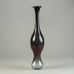 Nils Landberg for Orrefors, Sweden large "Expo" vase in purple glass H1405