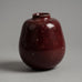 Kresten Bloch for Royal Copenhagen, vase with oxblood glaze B3531
