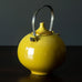 Carl Harry Stålhane for Rörstrand, stoneware teapot with yellow glossy glaze H1397