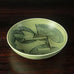 Carl Harry Stålhane for Rorstrand, shallow stoneware bowl with line decoration H1312