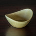 Gunnar Nylund for Rorstrand, Sweden, stoneware bowl with pale yellow ochre glaze H1356