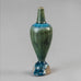 Wilhelm Kåge for Gustavsberg, "Farsta" "Terra Spirea" miniature vase with turquoise glaze G9223