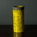 Aldo Londi for Bitossi, earthenware vase with yellow glaze H1343