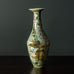 Marianne de Trey, UK, unique porcelain vase with multicolored matte glaze