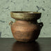 Unique stoneware handled vessel by Janet Leach N7192