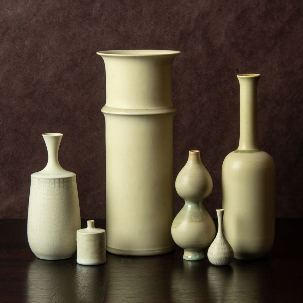 Group of studio pottery vases by Stig Lindberg for Gustavsberg