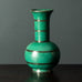 Wilhelm Kåge for Gustavsberg, "Argenta" vase with green matte glaze with silver decoration H1590