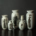Five Grazia vases by Stig Lindberg for Gustavsberg, Sweden