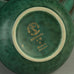 Wilhelm Kåge for Gustavsberg, "Argenta" bowl with green matte glaze with silver decoration H1581