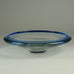 Bengt Orup for Hyllinge Glashytta bowl in blue glass N8473