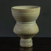 Heiner Balzar, Germany, unique tiered stoneware vase with matte beige glaze H1627