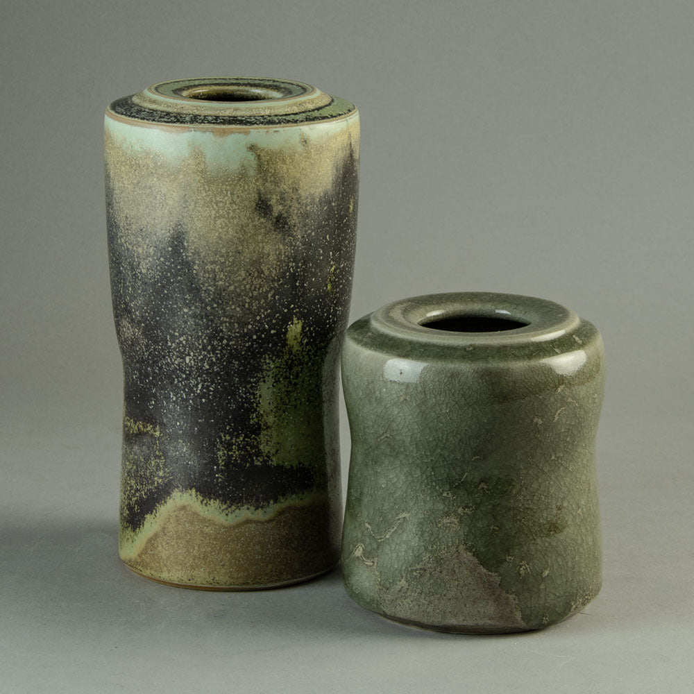 Two vases by Volker Ellwanger, Germany