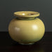 Gunnar Nylund for Rörstrand, round stoneware vase with yellow ochre glaze J1001