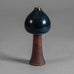 Wilhelm Kåge for Gustavsberg, "Farsta" cabinet vase with dark blue glaze H1495