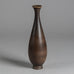 Berndt Friberg for Gustavsberg, unique stoneware vase with dark brown glaze H1432