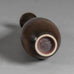 Berndt Friberg for Gustavsberg, unique stoneware vase with dark brown glaze H1432