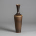 Berndt Friberg for Gustavsberg, unique stoneware vase with dark brown glaze H1466