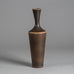 Berndt Friberg for Gustavsberg, unique stoneware vase with dark brown glaze H1466