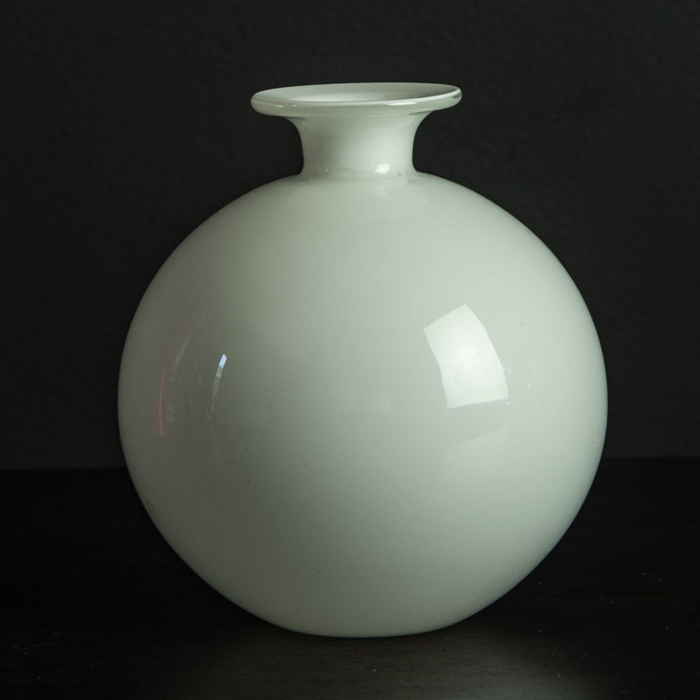 Per Lutken for Holmegaard, Denmark, "Carnaby" vase in white glass J1073