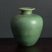Gunnar Nylund for Rorstrand Stoneware vase in green haresfur glaze H1418
