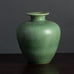 Gunnar Nylund for Rorstrand Stoneware vase in green haresfur glaze H1418